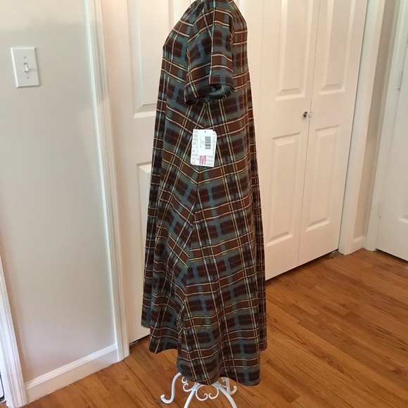 Plaid Carly Swing Dress by LuLaRoe - Picture 3 of 6